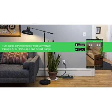 APC Smart Plug Wi-Fi Power Strip with USB Ports, PH6U4X32, 3 Smart Plugs that Work with Alexa, 6 Outlets Total, 2160 Joule Surge Protector Black