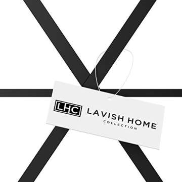 Modern Wooden End Table with X-Shape Design and Shelves