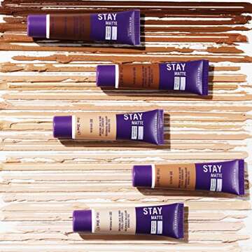 Rimmel London Stay Matte Liquid Mousse - 201 Classic Beige - Foundation, Lightweight, Shine Control, Oil-Free, 1oz
