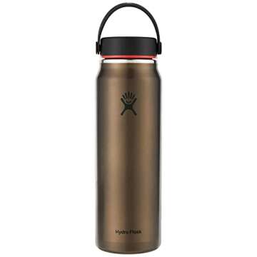 Hydro Flask Steel 32 Oz Lightweight Wide Flex Cap Obsidian