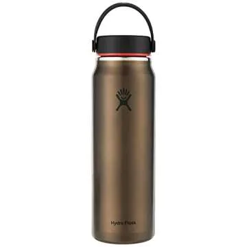 Hydro Flask Steel 32 Oz Lightweight Wide Flex Cap Obsidian