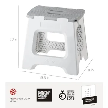 Vigar Foldable Step Stool Compact and Lightweight for Adults