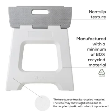 Vigar Foldable Step Stool Compact and Lightweight for Adults