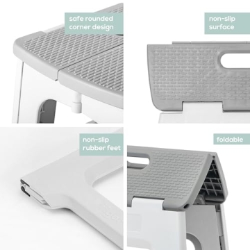 Vigar Foldable Step Stool Compact and Lightweight for Adults