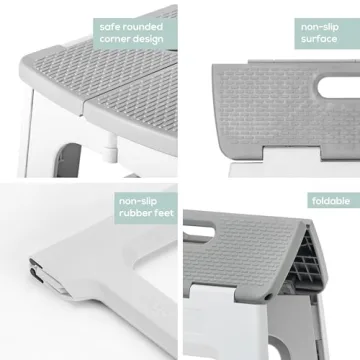 Vigar Foldable Step Stool Compact and Lightweight for Adults