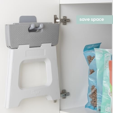 Vigar Foldable Step Stool Compact and Lightweight for Adults