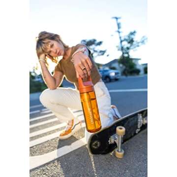 LifeStraw Go Series – BPA-Free Water Filter Bottle for Travel and Everyday use removes Bacteria, parasites and microplastics, Improves Taste, 22oz Laguna Teal