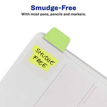 Avery Mini Ultra Tabs, 1" x 1.5", 2-Side Writable, Assorted Pastel Colors, 40 Repositionable Tabs (74761)