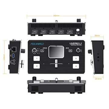 FEELWORLD Live PRO L1 Video Switcher for Streaming