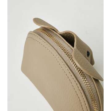 Adorable Small Leather Coin Purse - Perfect Elephant Design