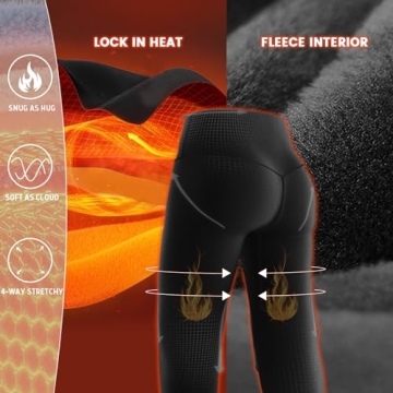 Plus Size Fleece-Lined Leggings with Pockets - 1X-4X