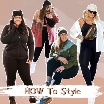 Plus Size Fleece-Lined Leggings with Pockets - 1X-4X