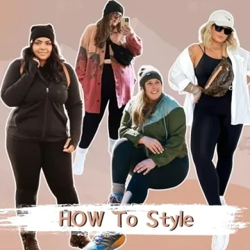 Plus Size Fleece-Lined Leggings with Pockets - 1X-4X