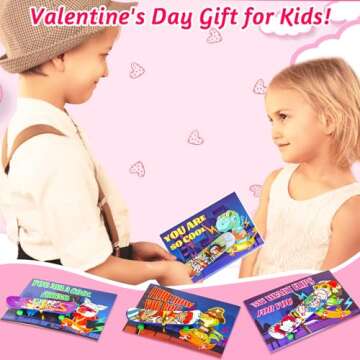 Fun 28PCS Finger Skateboards and Valentine Cards Set