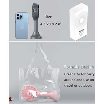 HonHey Handheld Mini Fan - USB Rechargeable & Portable