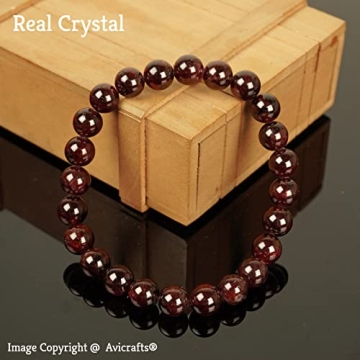Handmade Garnet Bracelet - Stylish Adjustable Gift for Any Occasion