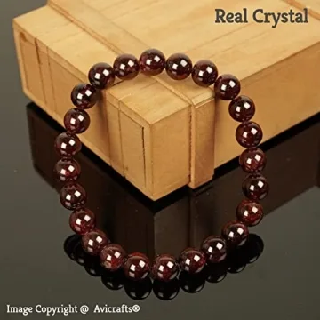 Adjustable Garnet Bracelet for Men and Women