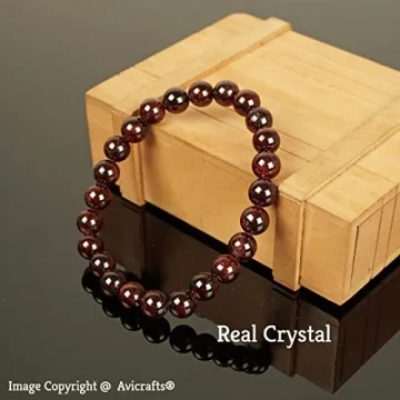 Adjustable Garnet Bracelet for Men and Women