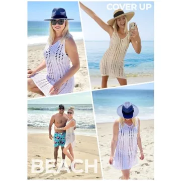 Sulozom Crochet Bathing Suit Cover Up for Women