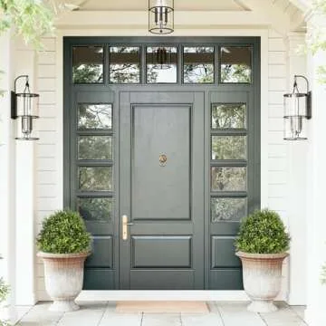 I.C.ELAINE 27" Faux Boxwood Plants Indoor & Outdoor Set of 2, UV-Resistant Topiary Trees Artificial Bushes & Shrubs, Fake Potted Plants Evergreen for Planters Front Porch Patio Decor