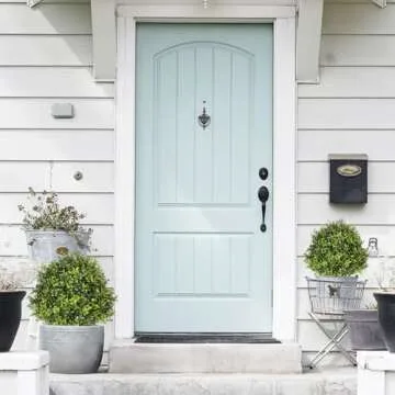 I.C.ELAINE 27" Faux Boxwood Plants Indoor & Outdoor Set of 2, UV-Resistant Topiary Trees Artificial Bushes & Shrubs, Fake Potted Plants Evergreen for Planters Front Porch Patio Decor