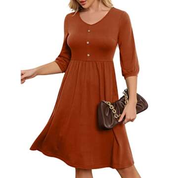 YATHON Fall Dresses with Pockets for Women - Stylish & Comfortable