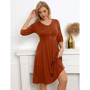 YATHON Fall Dresses with Pockets for Women - Stylish & Comfortable