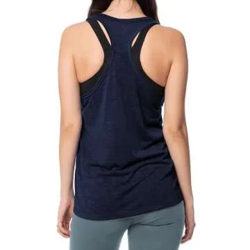 Women's 5 Pack Everyday Flowy Burnout Racer Back Active Workout Tank Tops
