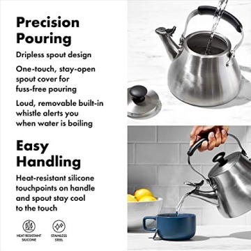 OXO BREW Classic Tea Kettle with One-Touch Spout Cap