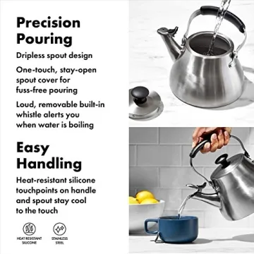 OXO BREW Classic Tea Kettle with One-Touch Spout Cap