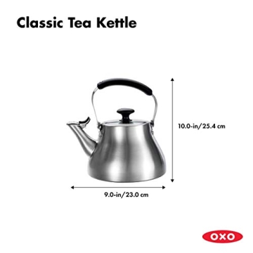 OXO BREW Classic Tea Kettle with One-Touch Spout Cap