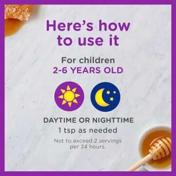 Zarbee's Kids Cough + Immune Day/Night Value Pack for Children 2-6 with Dark Honey, Vitamin D & Zinc, #1 Pediatrician Recommended, Drug & Alcohol-Free, Mixed Berry Flavor, 4 FL Oz, 2 Pack