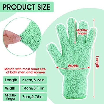Molain Microfiber Dusting Gloves for Easy Cleaning