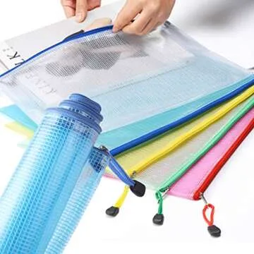 10 Pack Mesh Zipper Pouch Bags for Easy Organization