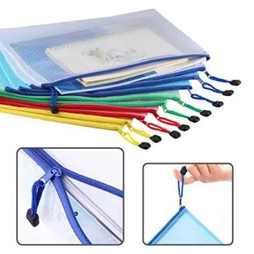 10 Pack Mesh Zipper Pouch Bags for Easy Organization