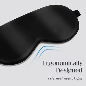 LULUSILK Premium Silk Sleep Mask - Adjustable Comfort for All