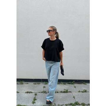 Yishaweiqi Black Studs Buckle Strap Ballet Flats Shoes for Women Pointed Toe Ballerina Shoes Mary Jane Flats Comfortable Casual Drive Shoes