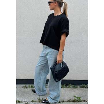 Yishaweiqi Black Studs Buckle Strap Ballet Flats Shoes for Women Pointed Toe Ballerina Shoes Mary Jane Flats Comfortable Casual Drive Shoes