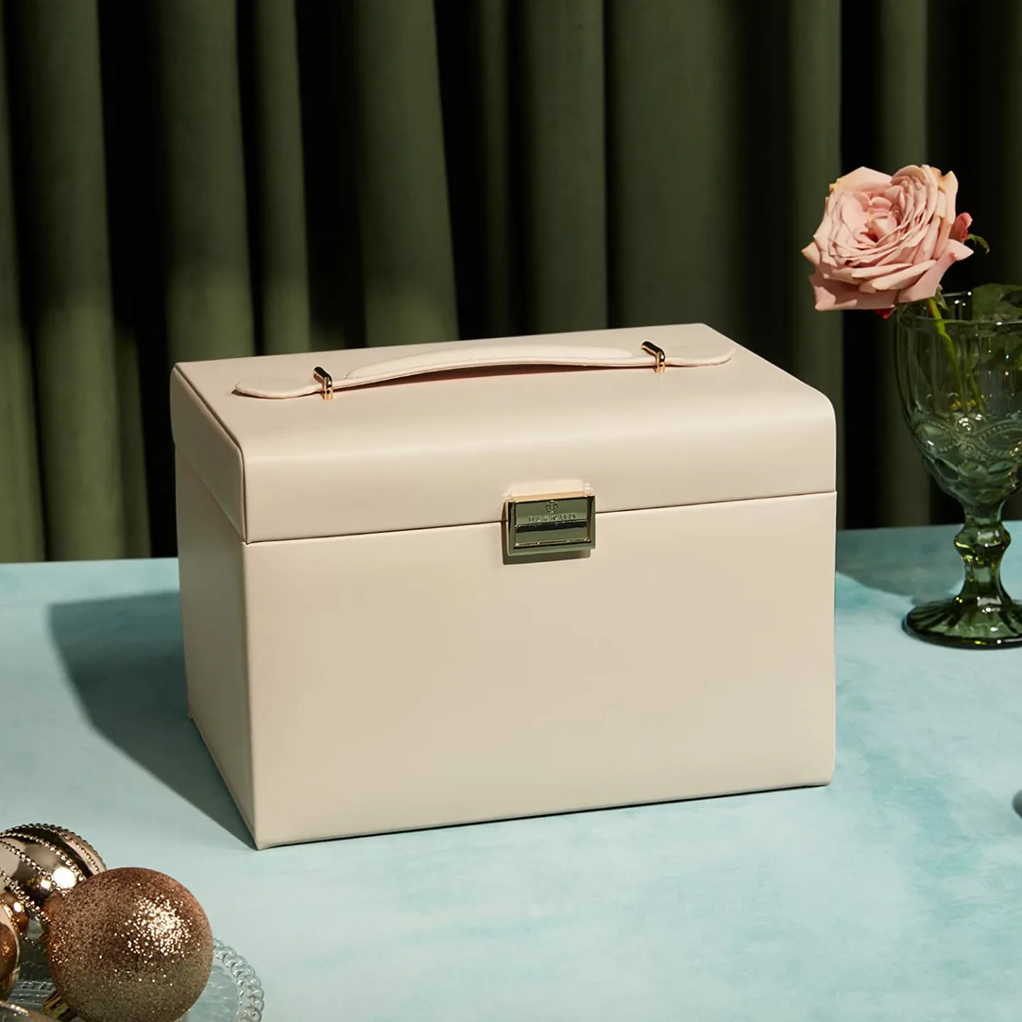 Vlando Large Jewelry Box Organizer with Mirror