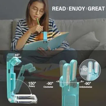Vekkia LED Clip-on Book Light - Eye-Caring & Rechargeable
