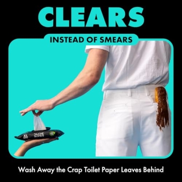 DUDE Wipes - Flushable Mint Chill Wet Wipes for Adults