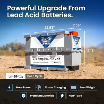 270Ah 12V Heated Lithium Battery for RV and Solar Needs