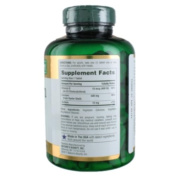 Nature's Bounty Calcium Plus 500 mg Vitamin D3 Softgels