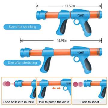 OYEL Shooting Games Toy Gun: 2 Foam Ball Popper Air Toy Guns with Shooting Target & 36 Foam Balls | Indoor Outdoor Activity Shooting Game Toy for 5 6 7 8 9 10+ Years Old Kids Boys Girls Gift Toys