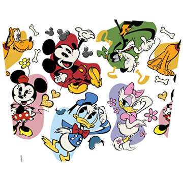 Tervis Disney - Classic Characters Tumbler with Wrap and Black with Gray Lid 24oz Water Bottle, Clear