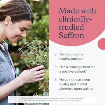 Youtheory Saffron - Vegan Energy Supplement for Men & Women* - Contains Rhodiola Rosea & Ashwagandha - Dairy, Soy & Gluten Free - 60 Vegetarian Capsules