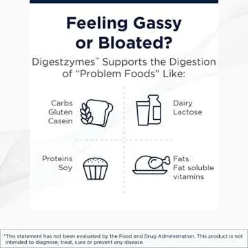 Designs for Health Digestzymes - Digestive Enzymes + Betaine Hydrochloride for Gas & Bloating Relief - Pepsin, Ox Bile, Lactase Enzyme & Lipase Enzymes for Digestion (60 Capsules)