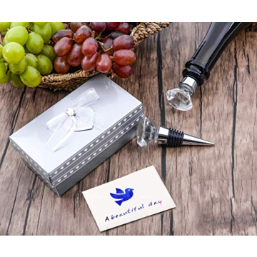 Crystal Wine and Beverage Bottle Stoppers - Elegant Gift Idea