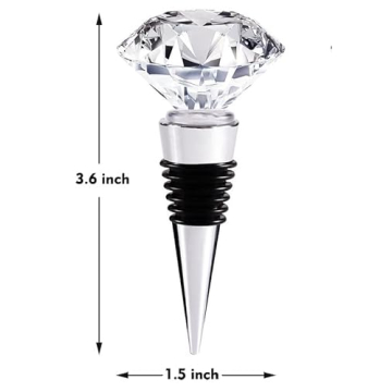 Crystal Wine and Beverage Bottle Stoppers - Elegant Gift Idea