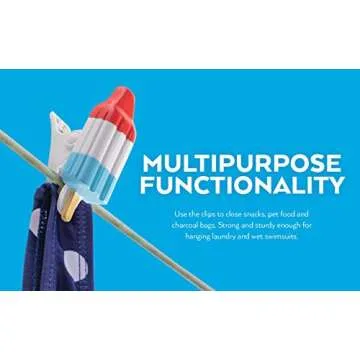 O2COOL Boca Clips: Bright and Strong Towel Holders